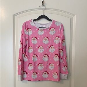 SweetHoney YOUTH Pink Santa Long Sleeve Top